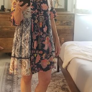 Anthropologie Lilka Patchwork tinic dress